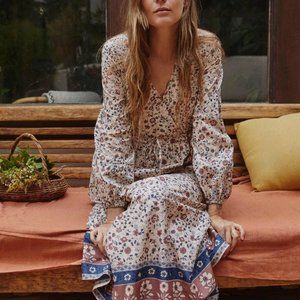 Christy Dawn Willa Dress Sand Anemone Vine Size Small